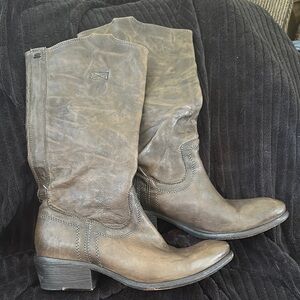Frye Brown Heeled Boots